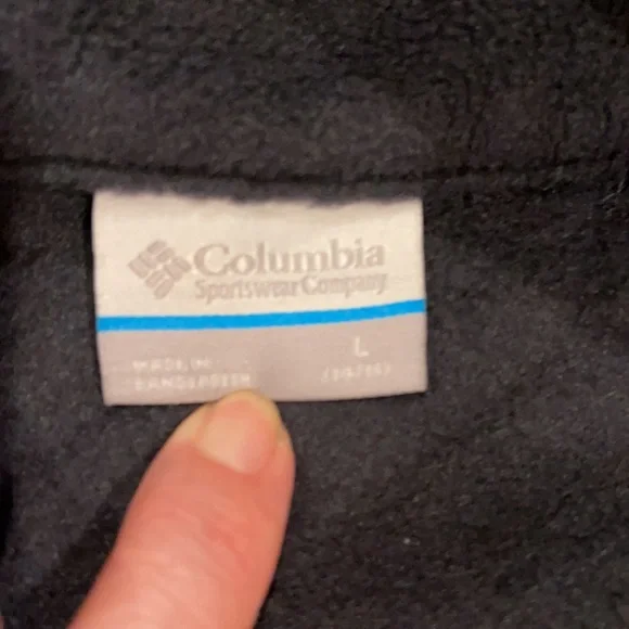 Columbia Steens Mountain Fleece Full Zipper Black Gorpcore. Size Large (14/16) - Picture 9 of 10